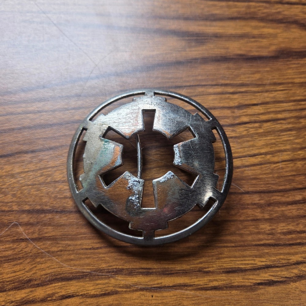 Star Wars Imperial Cog Belt Buckle 2007 Lucasfilm Galactic Empire Logo Metal